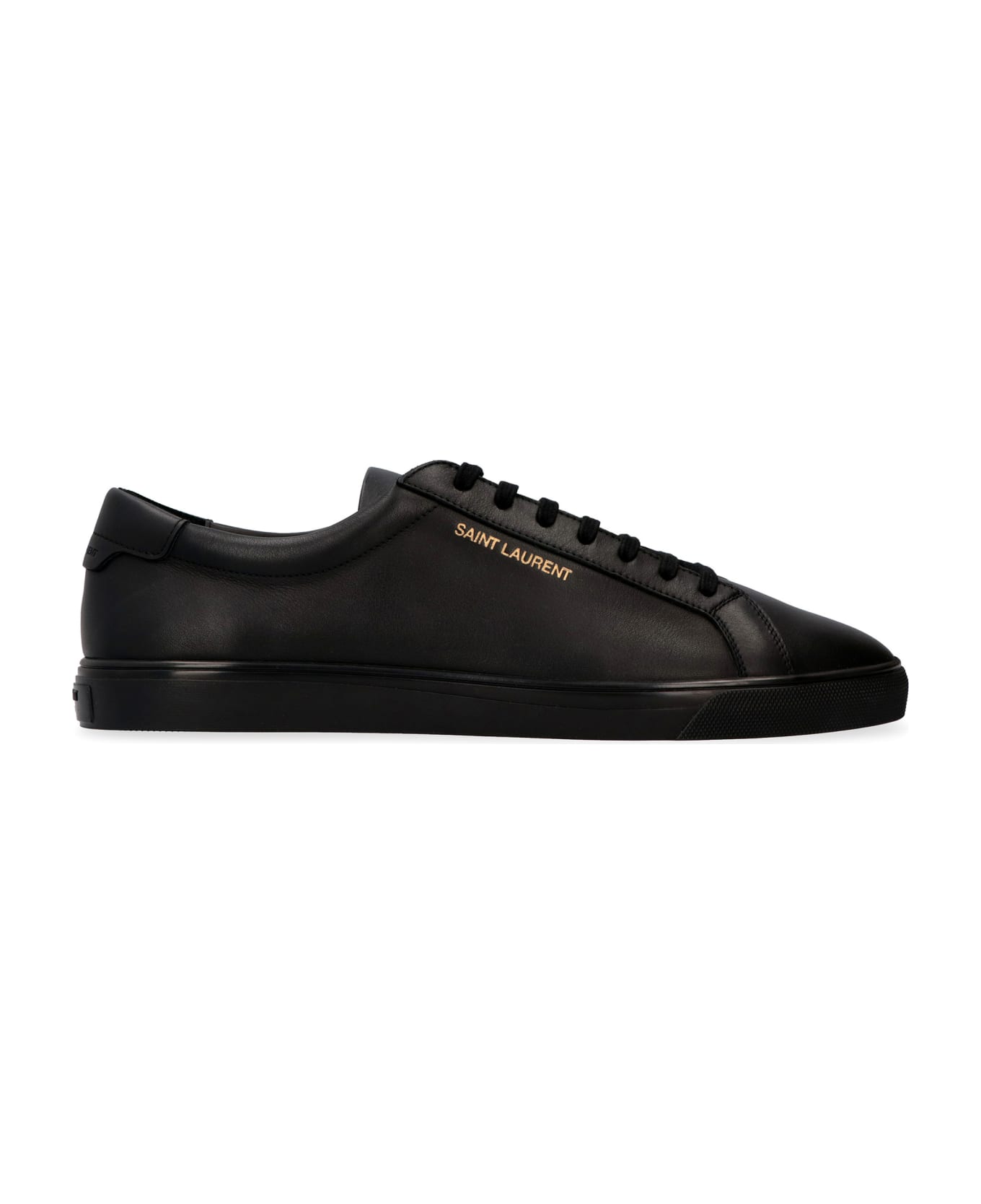 Saint Laurent Brooklyn Leather Low-top Sneakers - BLACK