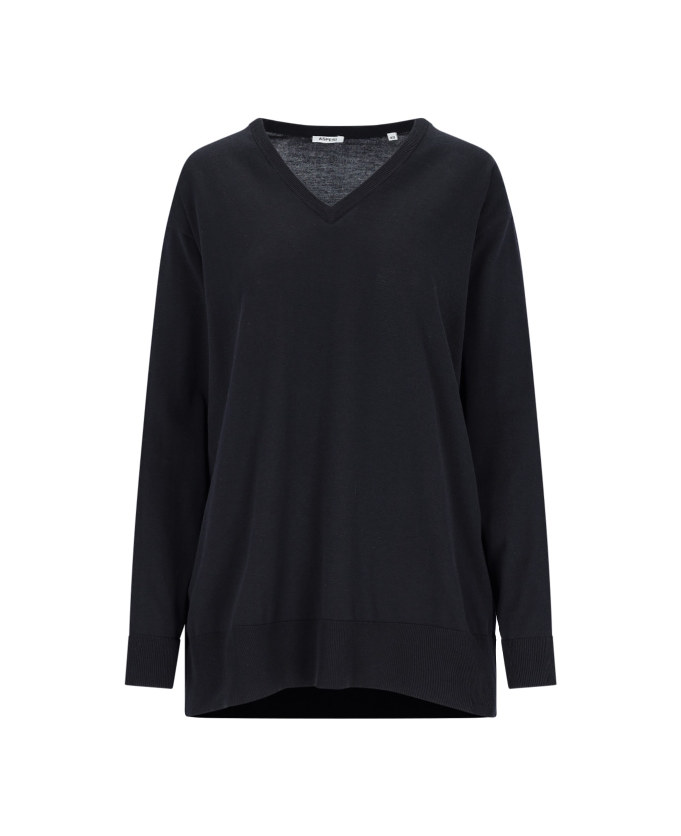 Aspesi V-neck Sweater - Black