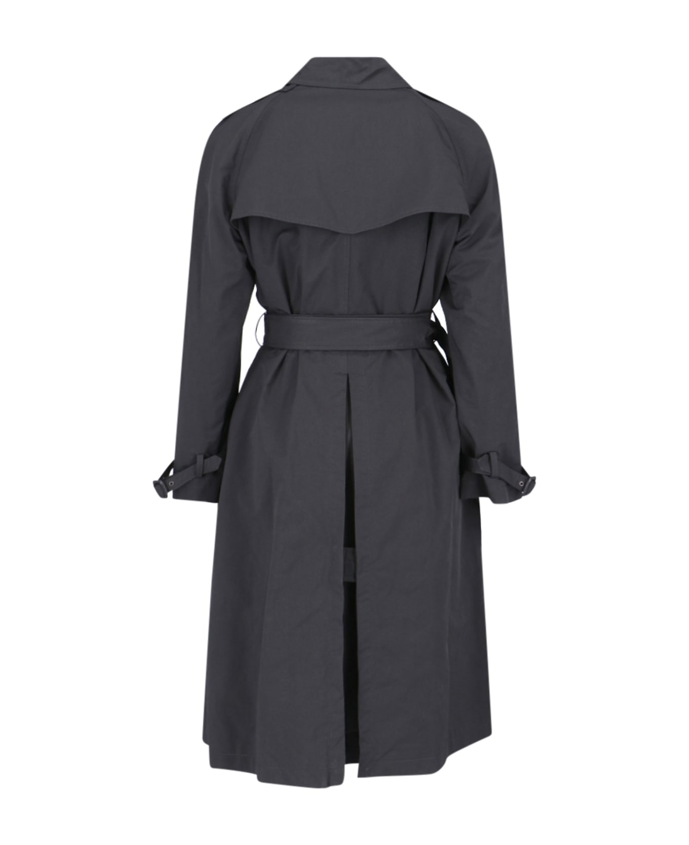 Aspesi Double-breasted Trench Coat - Black