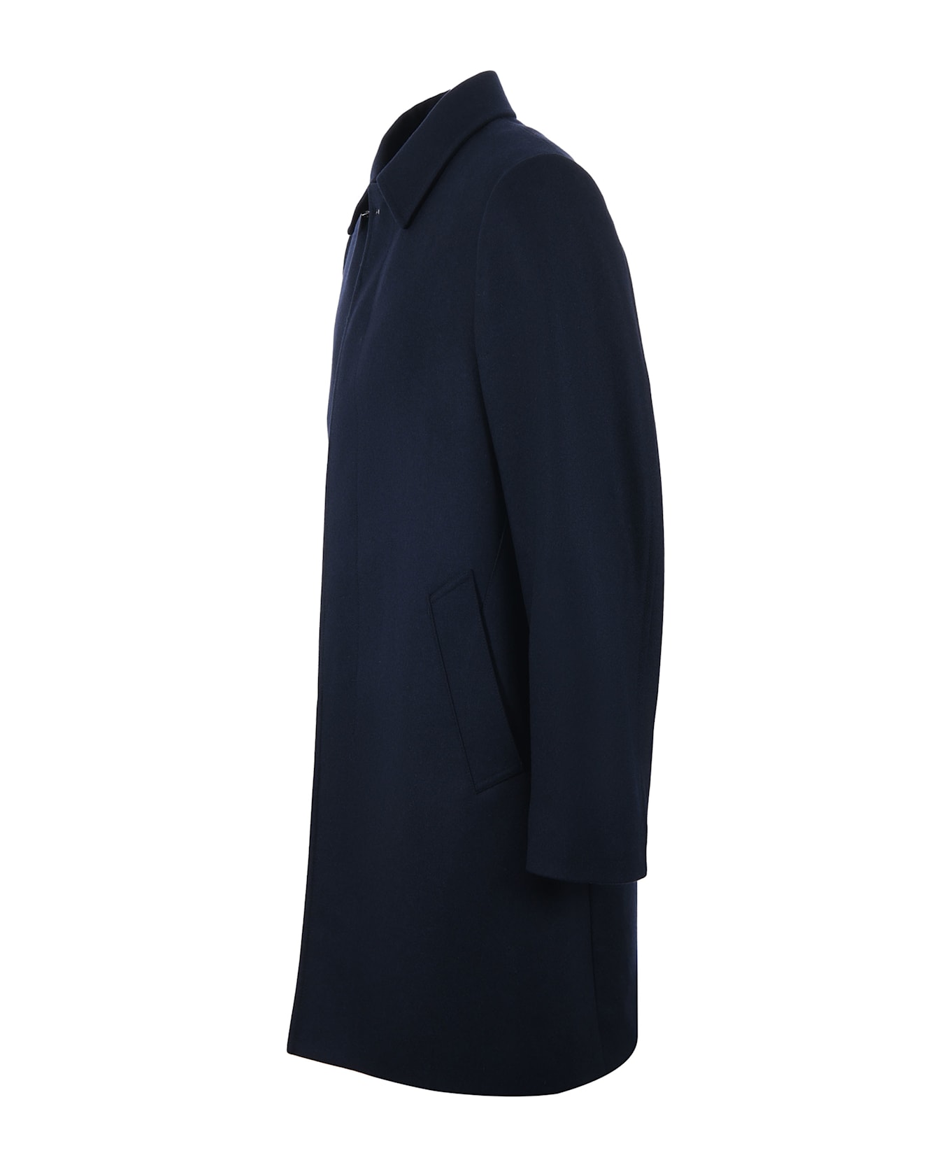 Fay Loden Coat With Hook - Dark Blue