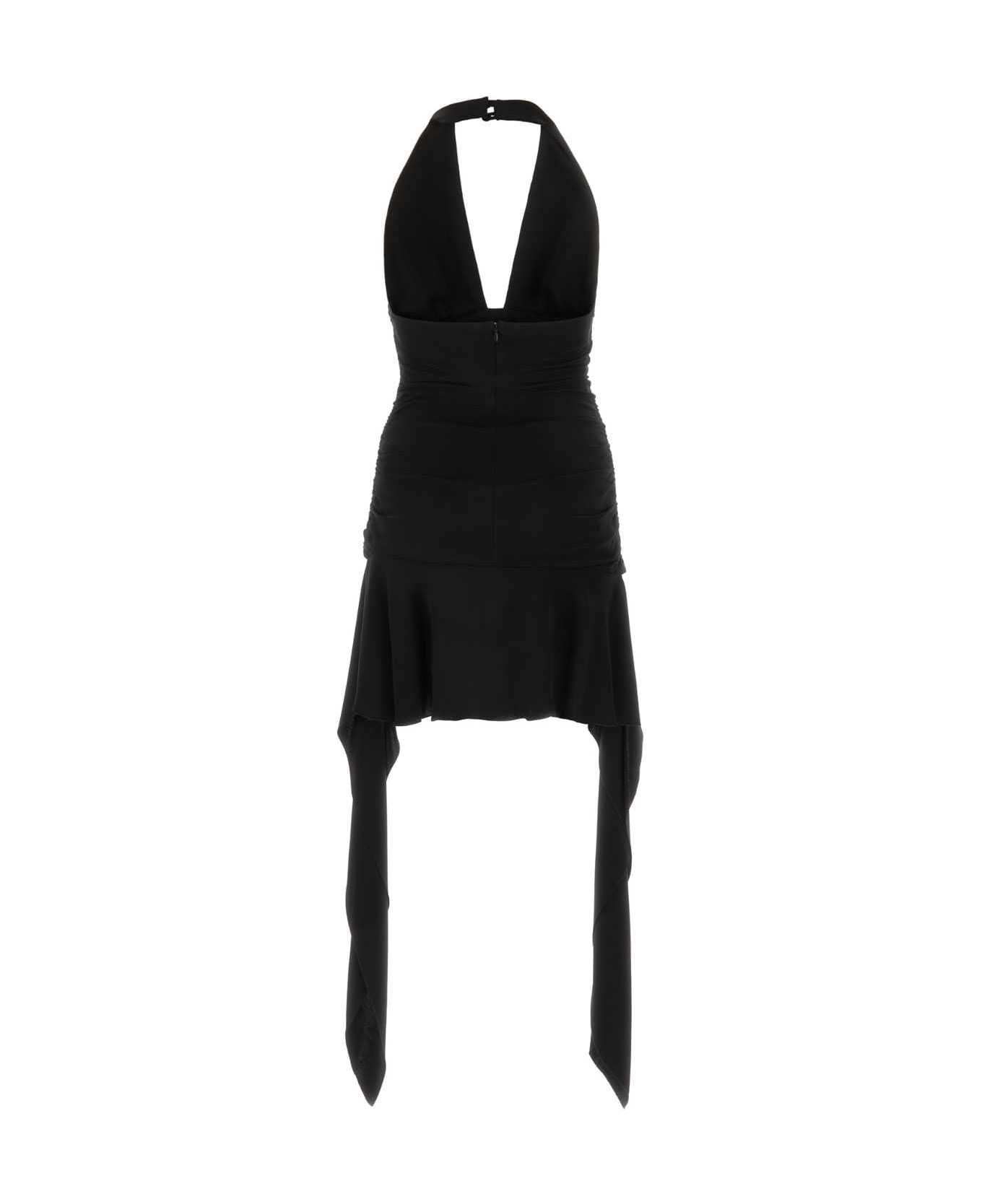 Blumarine Black Stretch Crepe Dress - NERO