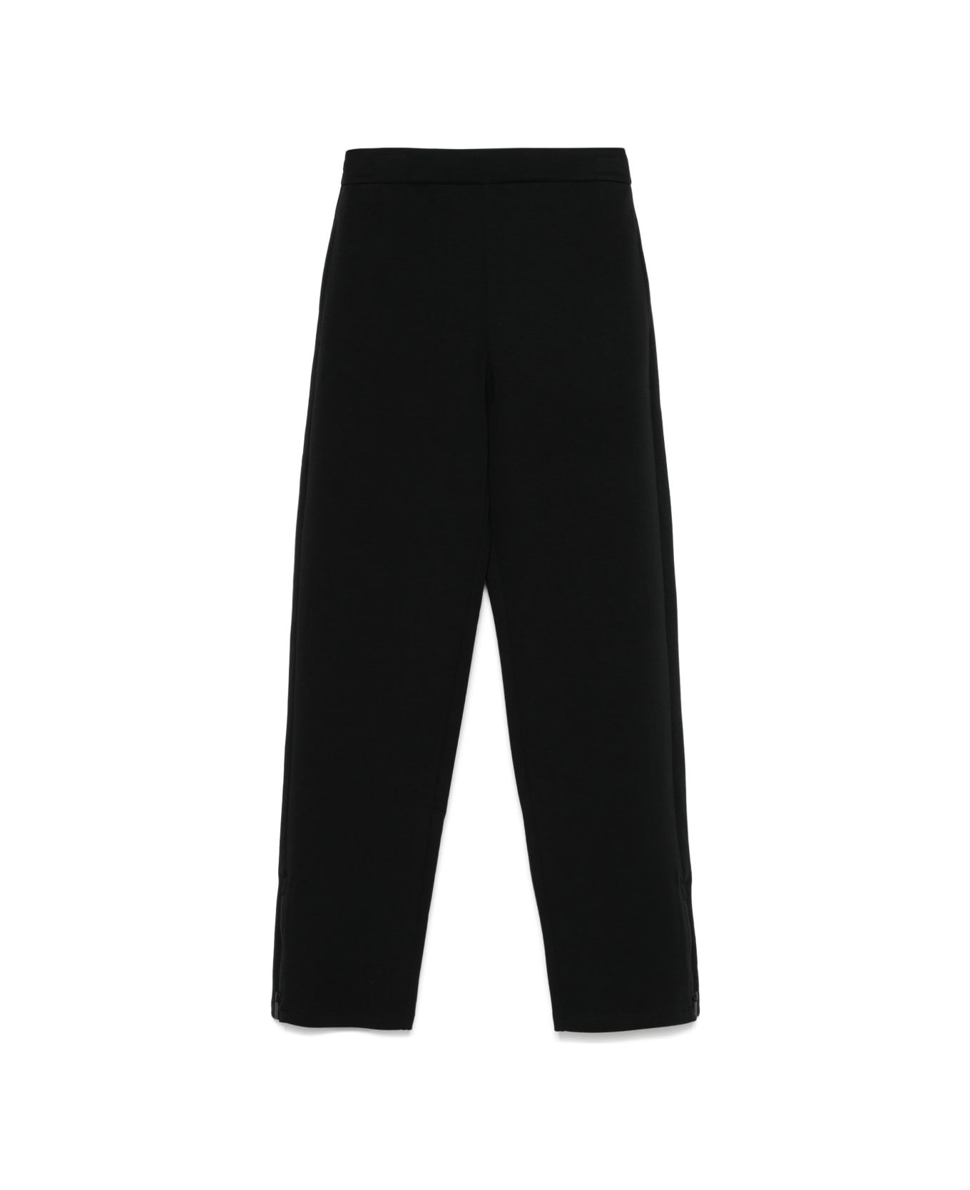 Emporio Armani Cotton Trousers - Black ボトムス