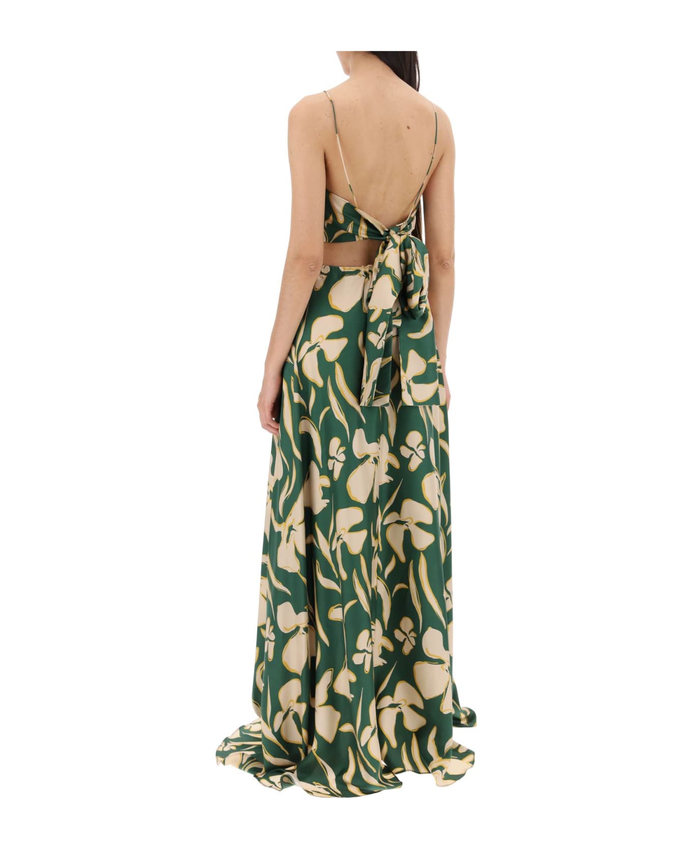 Raquel Diniz Long Silk Bali Dress In 8 | italist