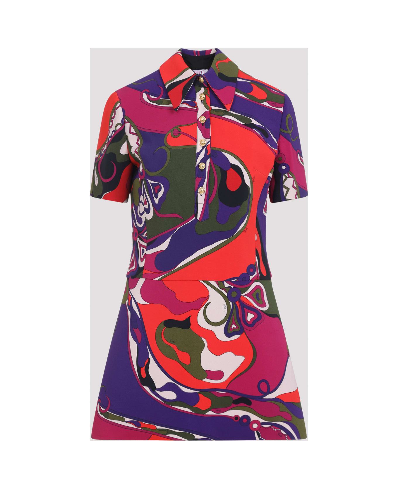 Pucci Viscose Mini Dress - Multicolor ワンピース＆ドレス