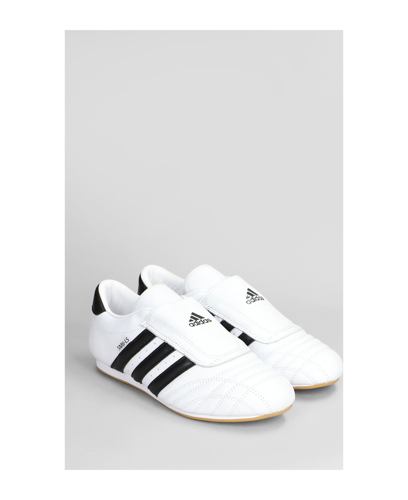 Adidas Taekwondo Sneakers In White Leather - white