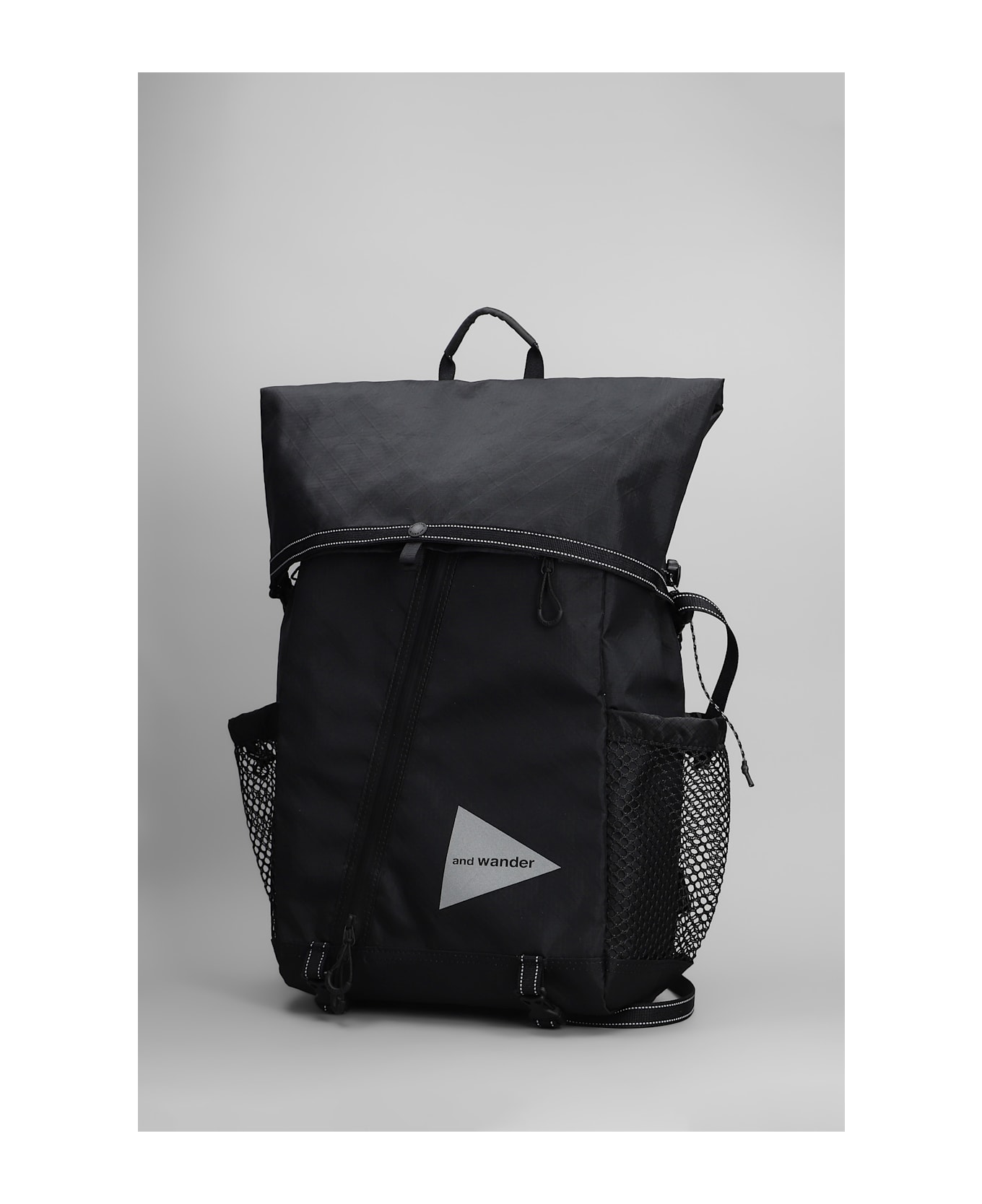 And Wander Backpack In Black Polyester - black