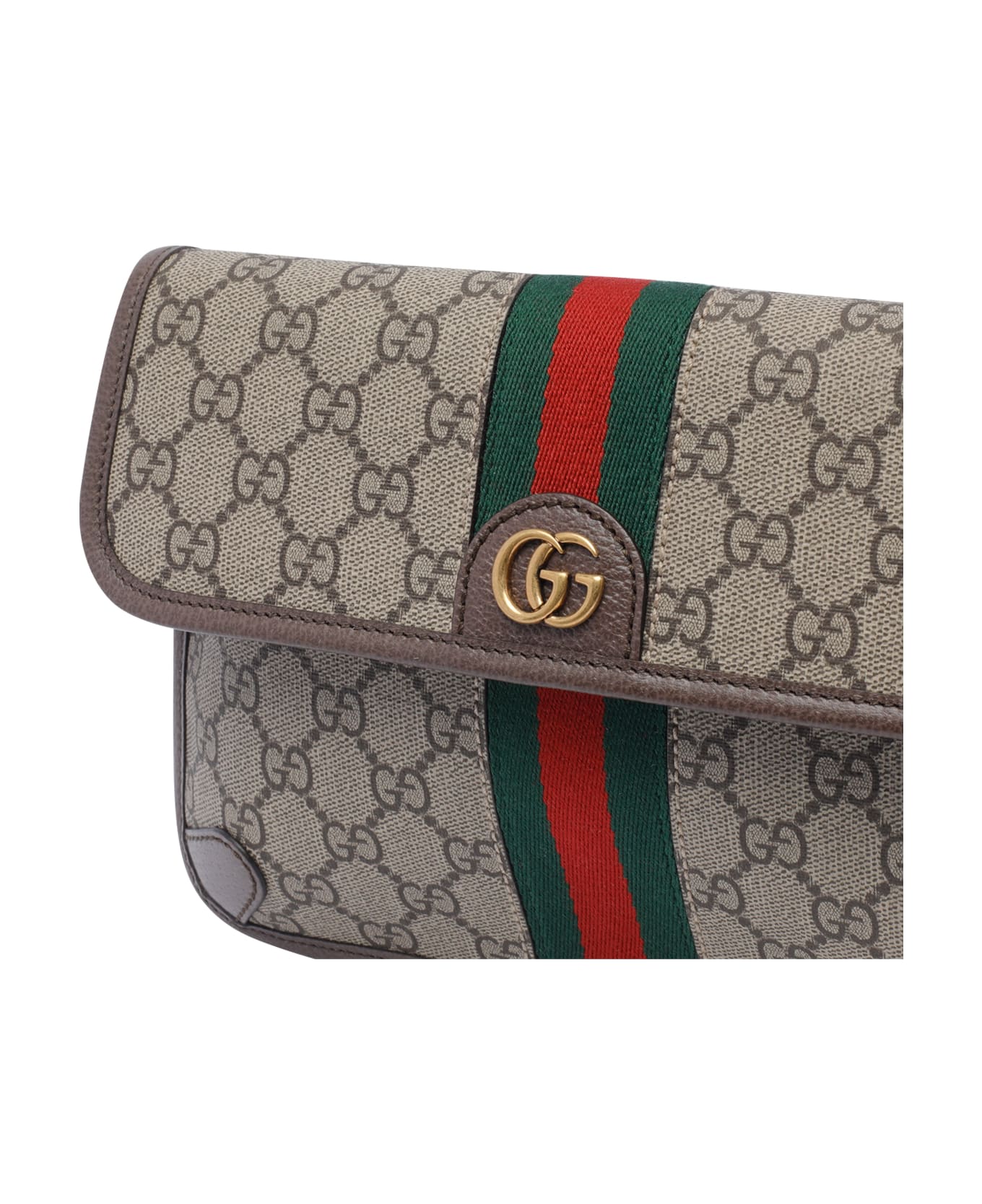 Gucci Small Gg Ophidia Belt Bag - Brown