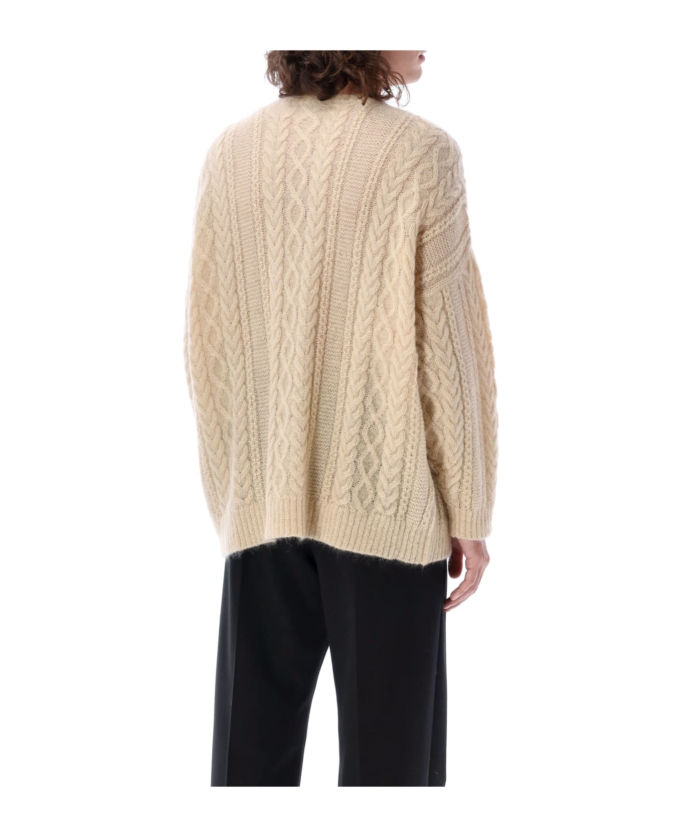 Undercover Jun Takahashi Cable Knit Sweater - IVORY