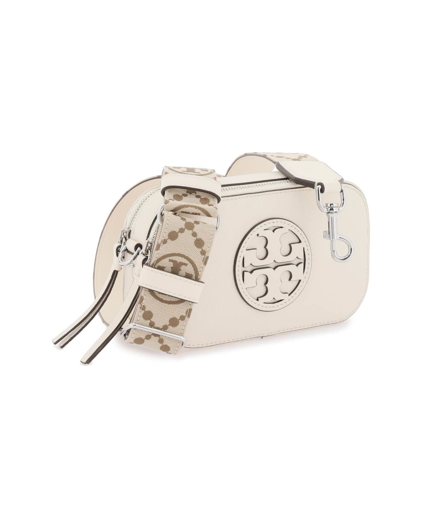 Tory Burch 'miller' Mini Crossbody Bag - Beige