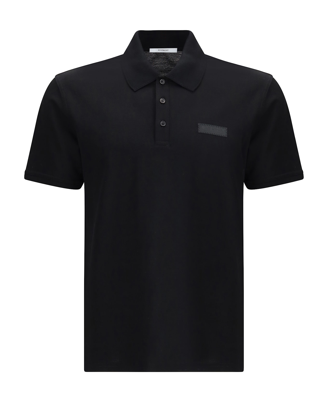 Givenchy Cotton Polo Shirt - Black