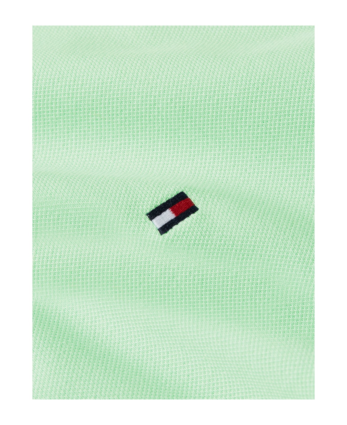 Tommy Hilfiger Mint Short-sleeved Polo Shirt With Logo - MINT GEL