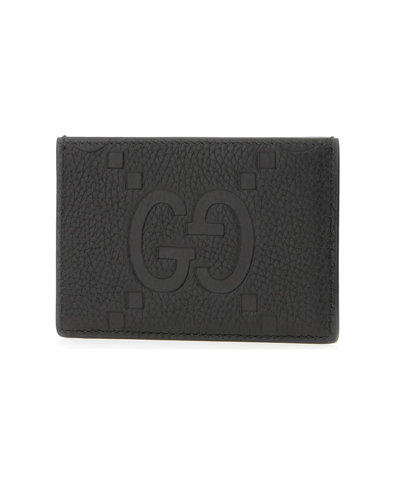 Gucci Black Leather Card Holder - Nero