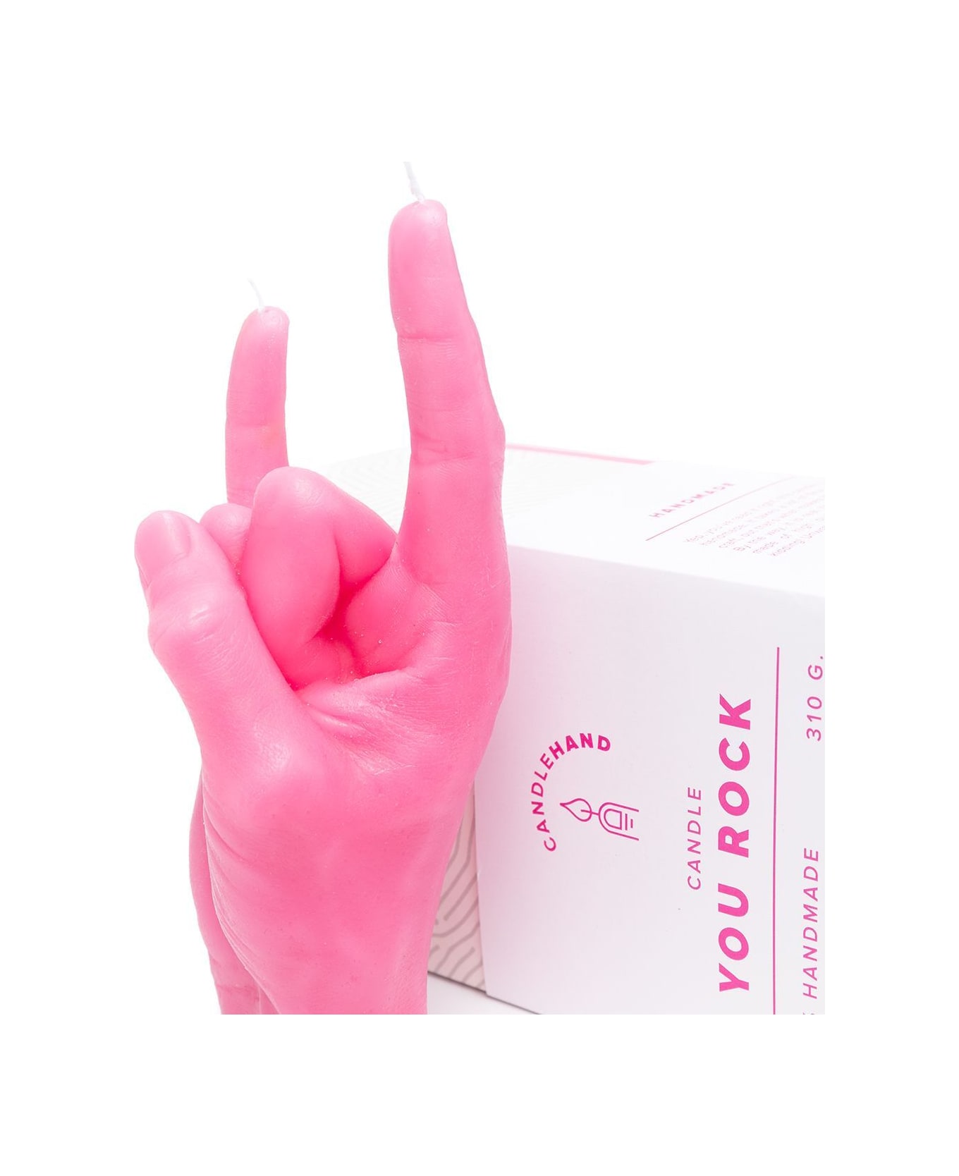 Candlehand You Rock Candle - Pink