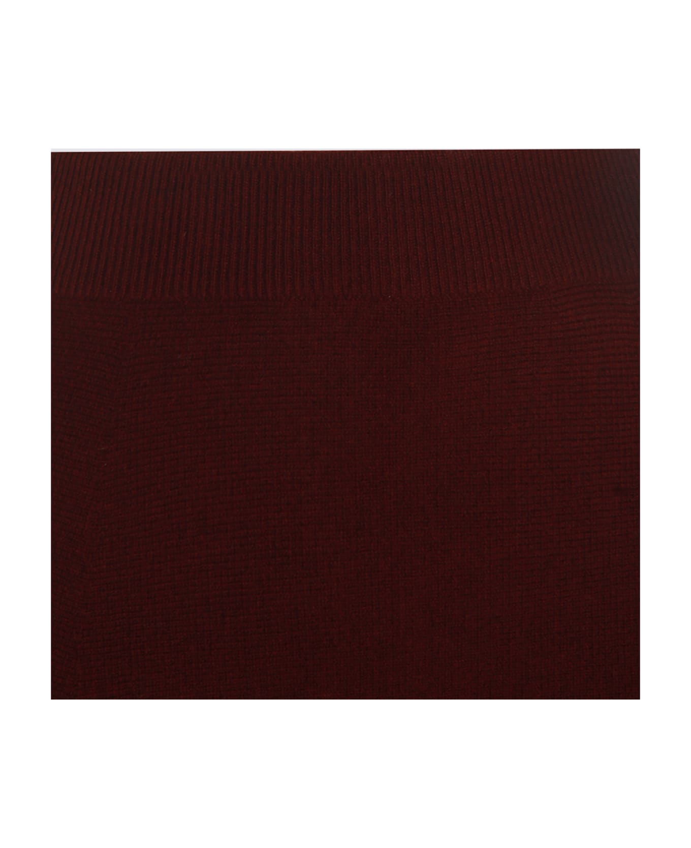 Max Mara Dark Red Giberna Wool Skirt - LAMPONE