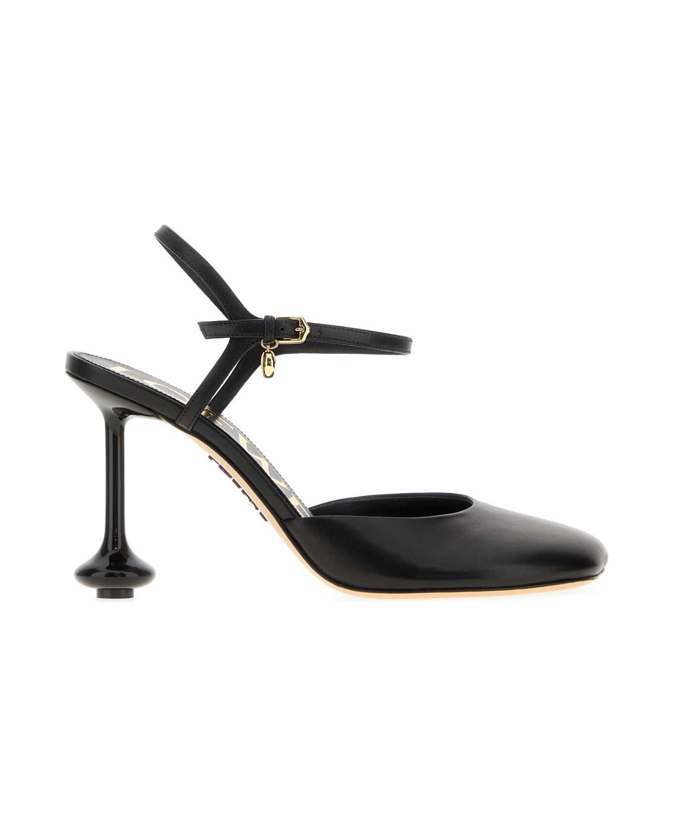 Loewe Black Leather Tory Pumps - BLACK