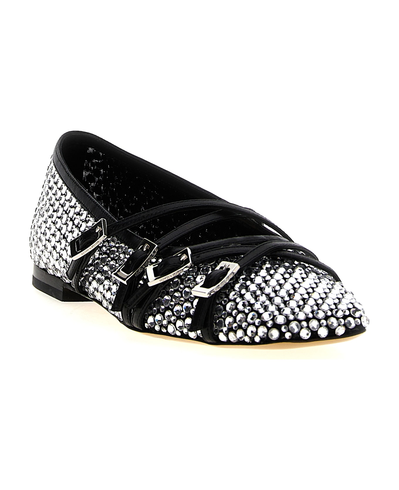 Mach 
Mach 
crystal Net
 Ballet Flats - Black  