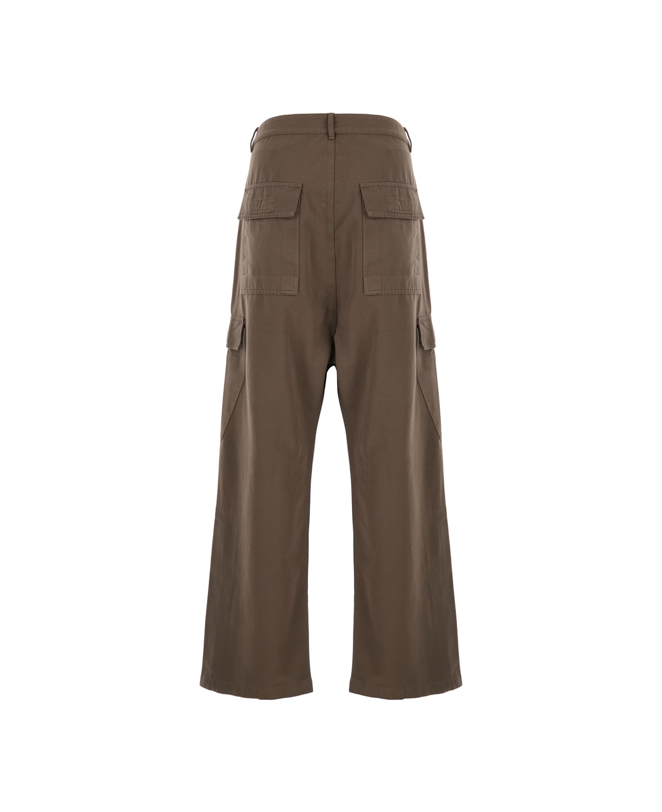 DRKSHDW Cotton Twill Cargo Trousers - Brown