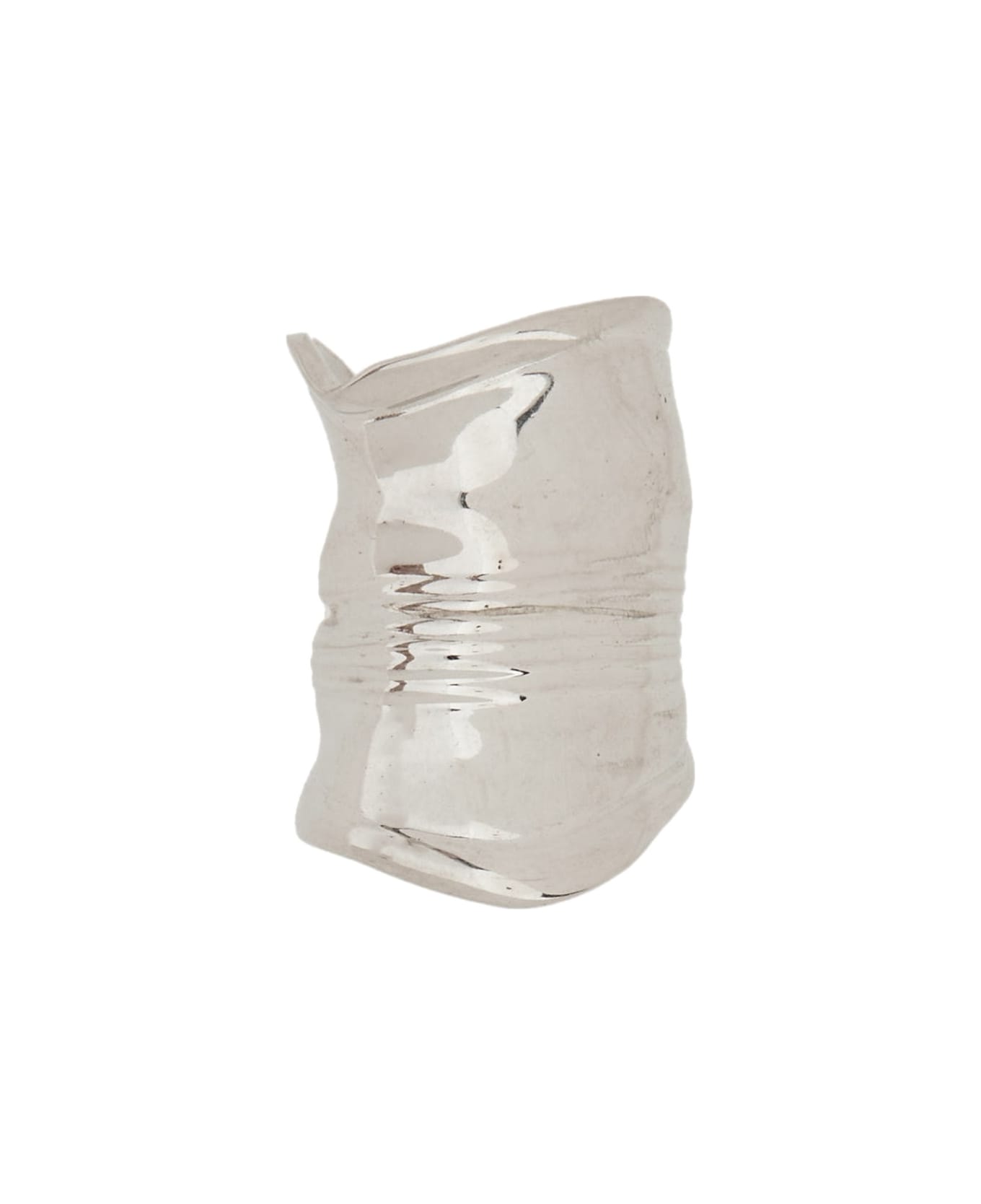 Jean Paul Gaultier "the Crushed Can" Earring - SILVER