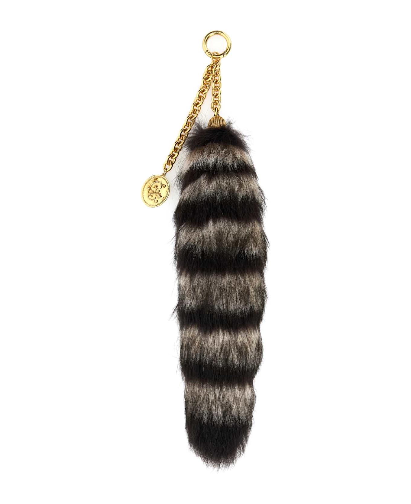 Chloé Multicolor Fur Charm - TAUPEBEIGE