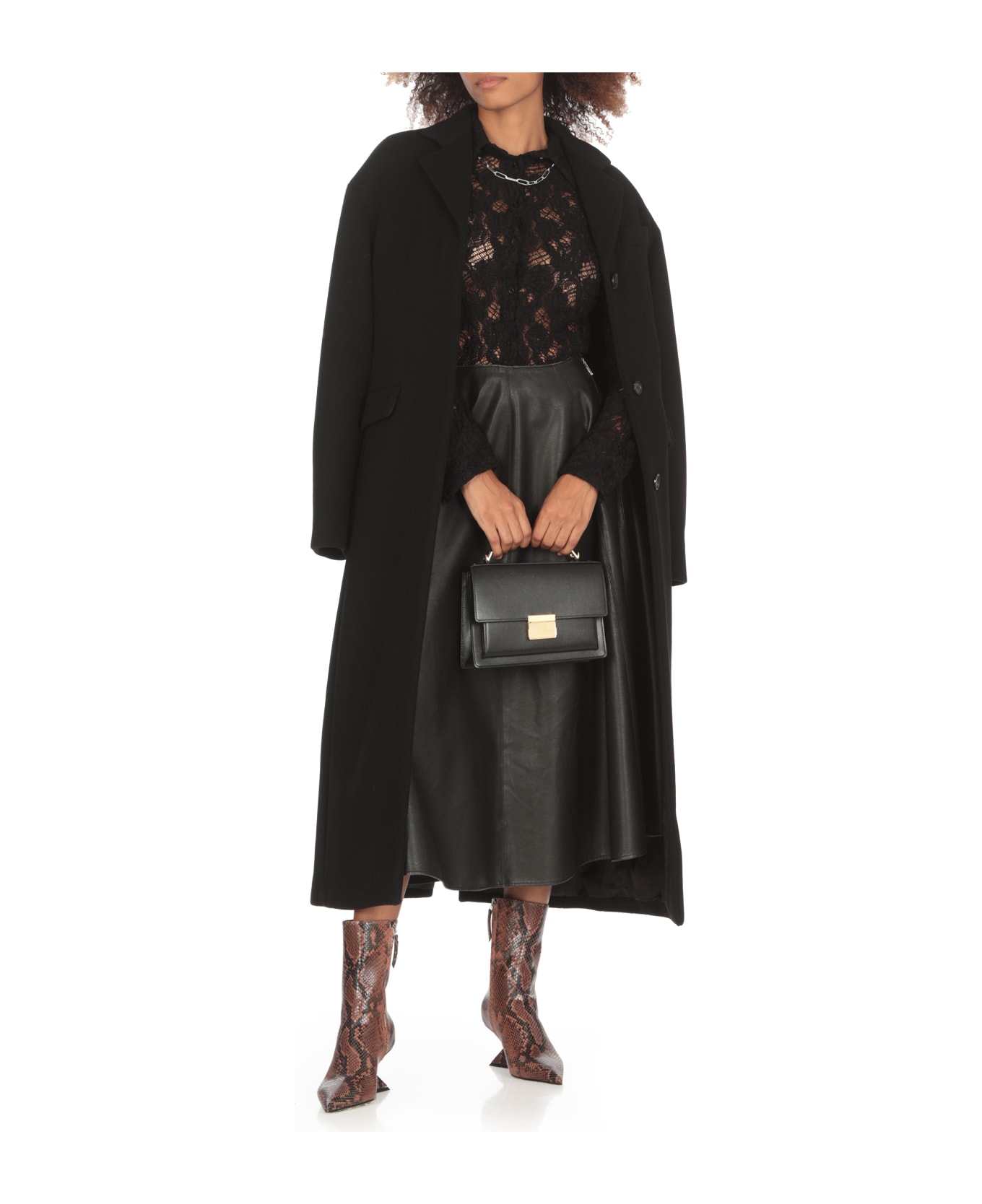 MSGM Lace Shirt Msgm - Black