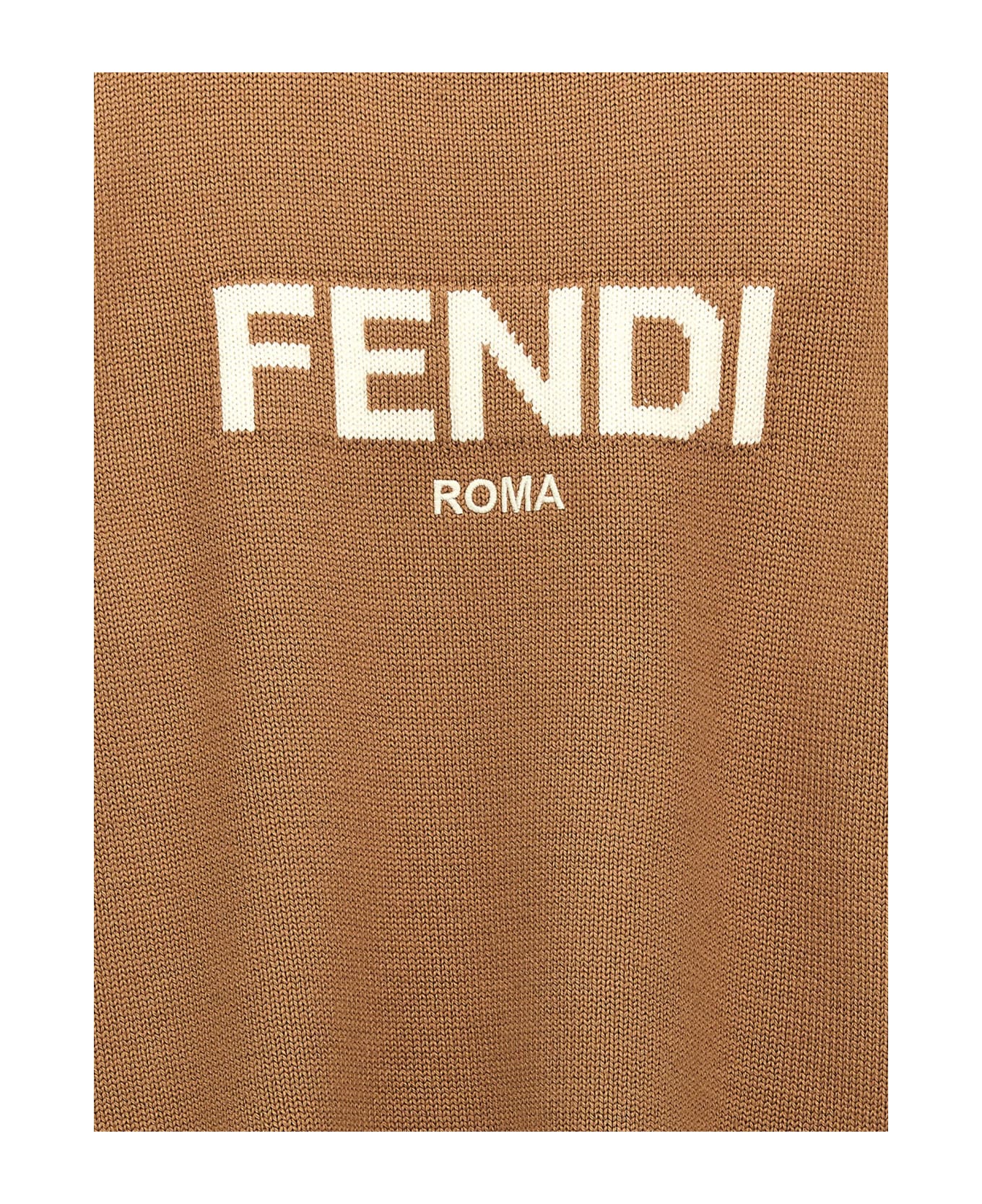 Fendi 'fendi Roma' Sweater - Beige