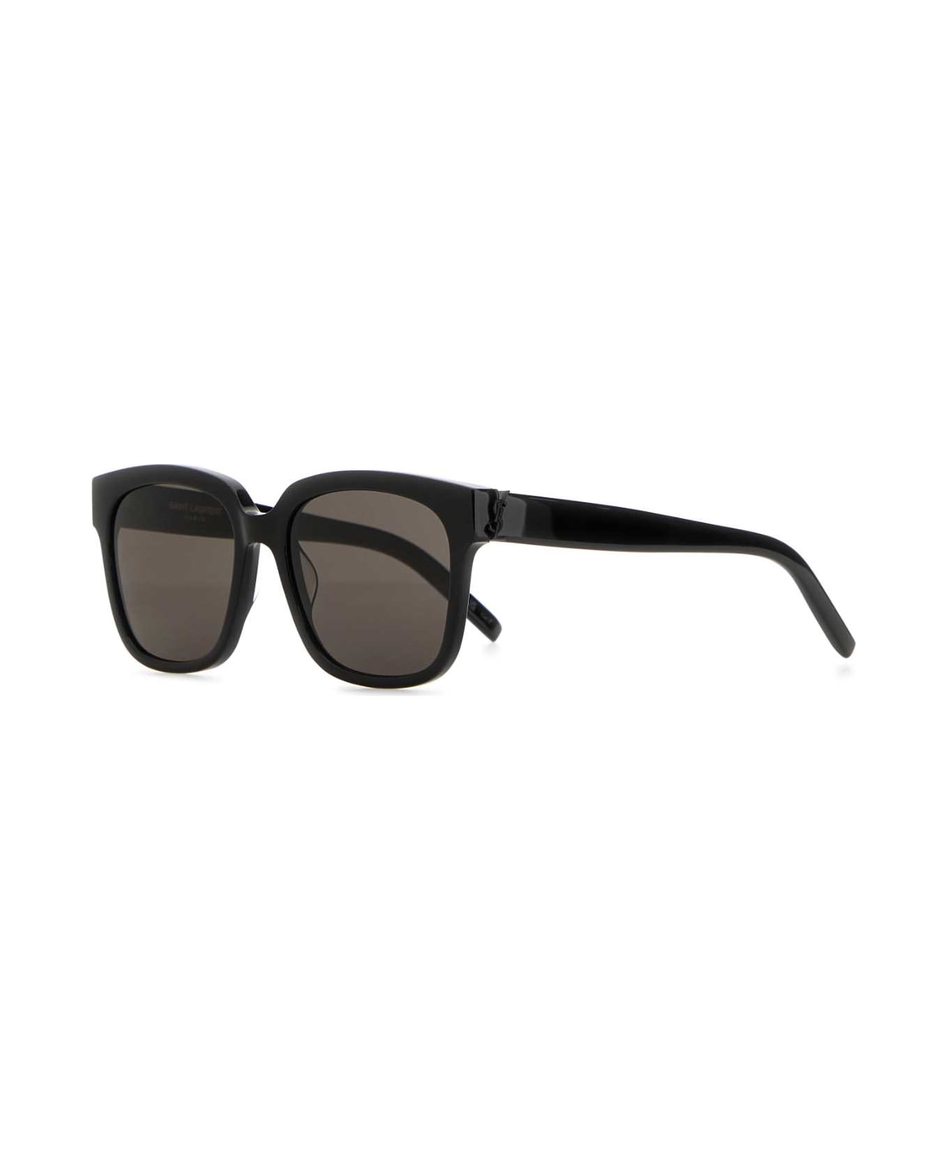 Saint Laurent Eyewear Black Acetate Sl M40 Sunglasses - Shy Black