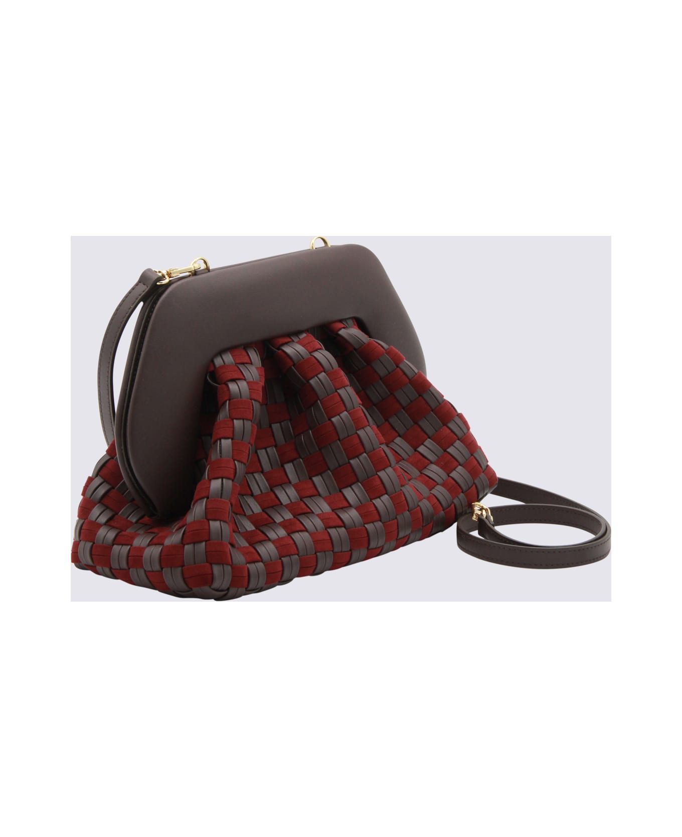 THEMOIRè Ebony And Red Tia Clutches - EBONY