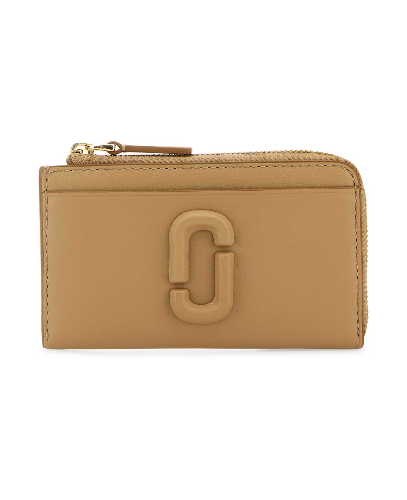 Marc Jacobs Camel Leather Card Holder - CAMEL