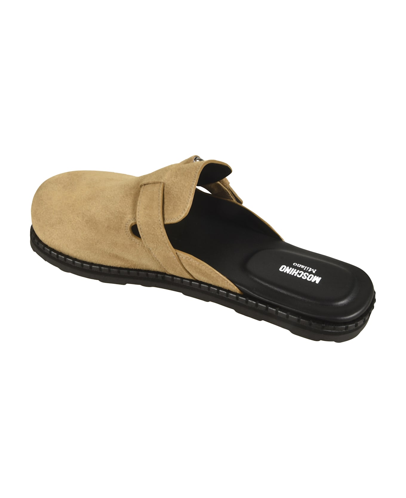 Moschino Buckle Mules - Beige