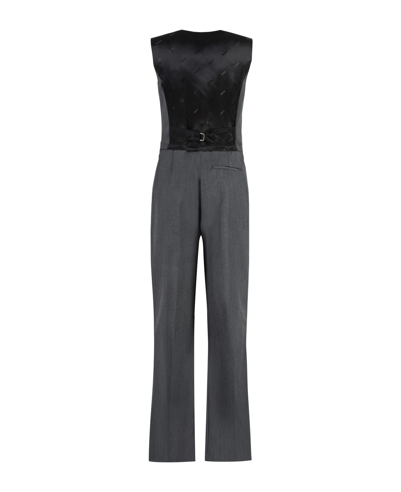 Moschino Virgin Wool Jumpsuit - grey