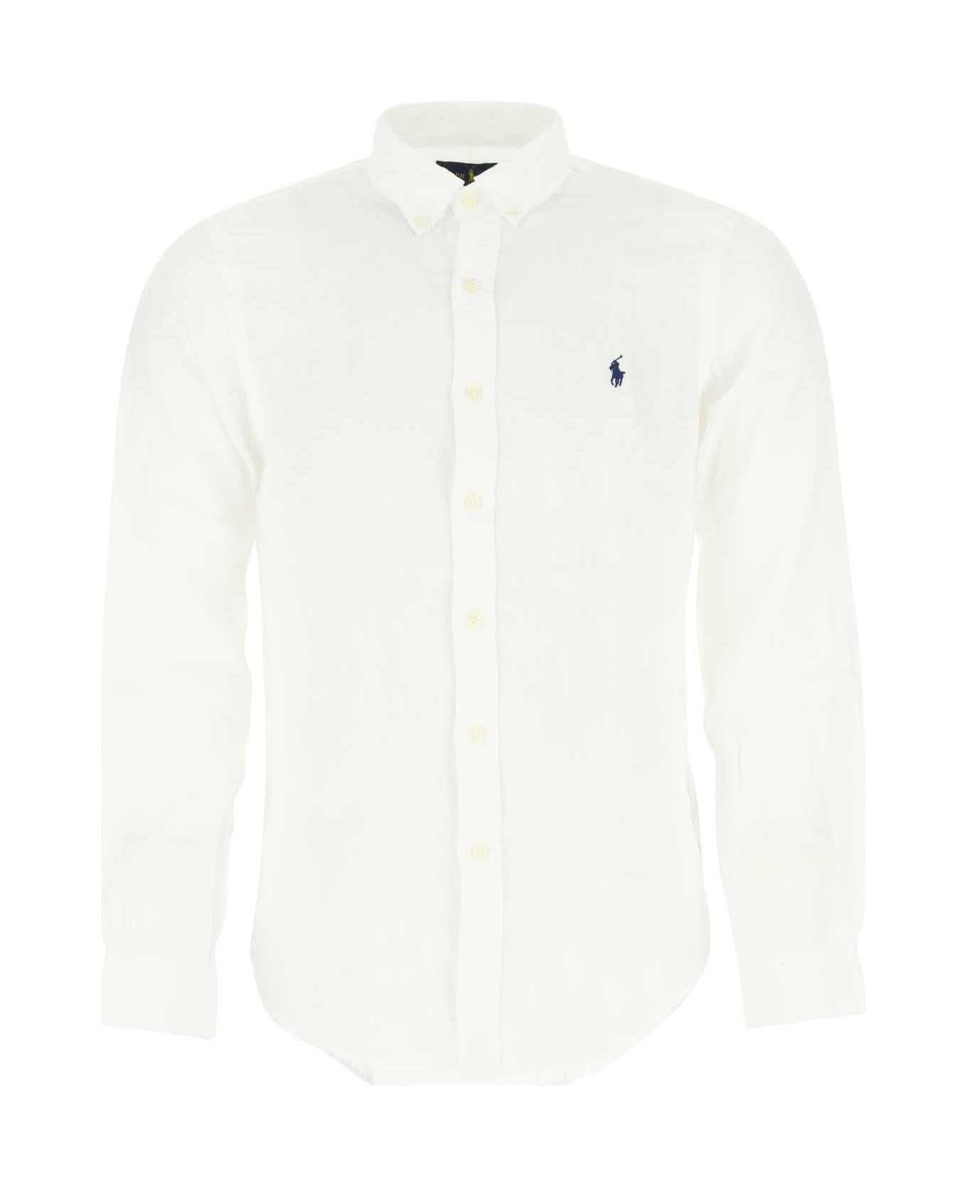 Polo Ralph Lauren White Linen Shirt - 002