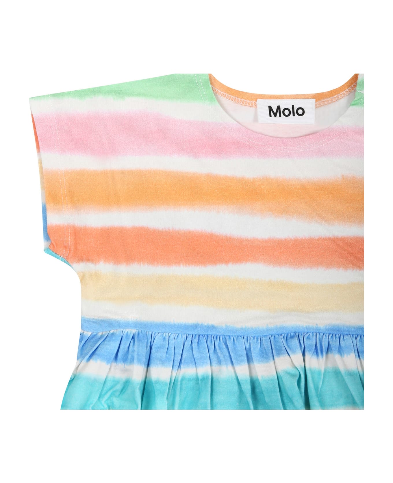Molo Multicolor Casual Dress For Baby Girl - Multicolor