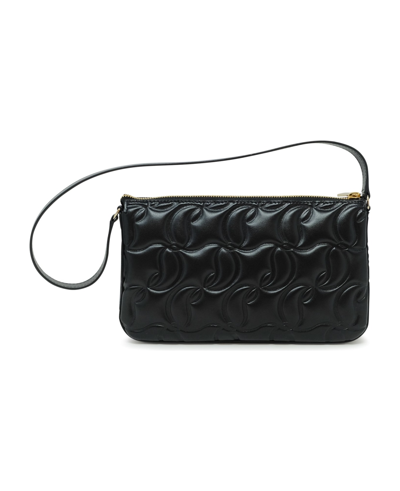 Christian Louboutin Black Leather Loubila Shoulder Bag - BLACK