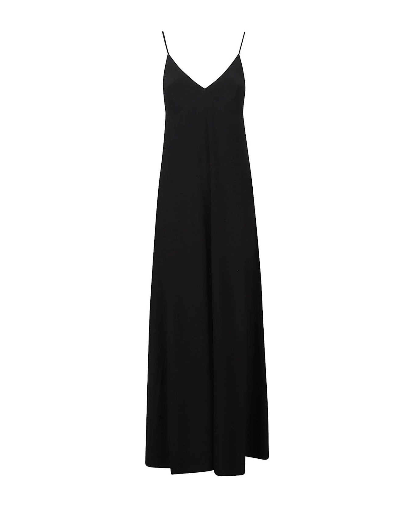 Norma Kamali Spaghetti Strap Maxi Dress - Black