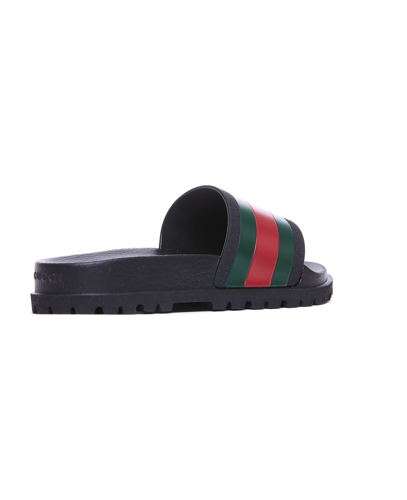Gucci Web Slide Sandals - Black