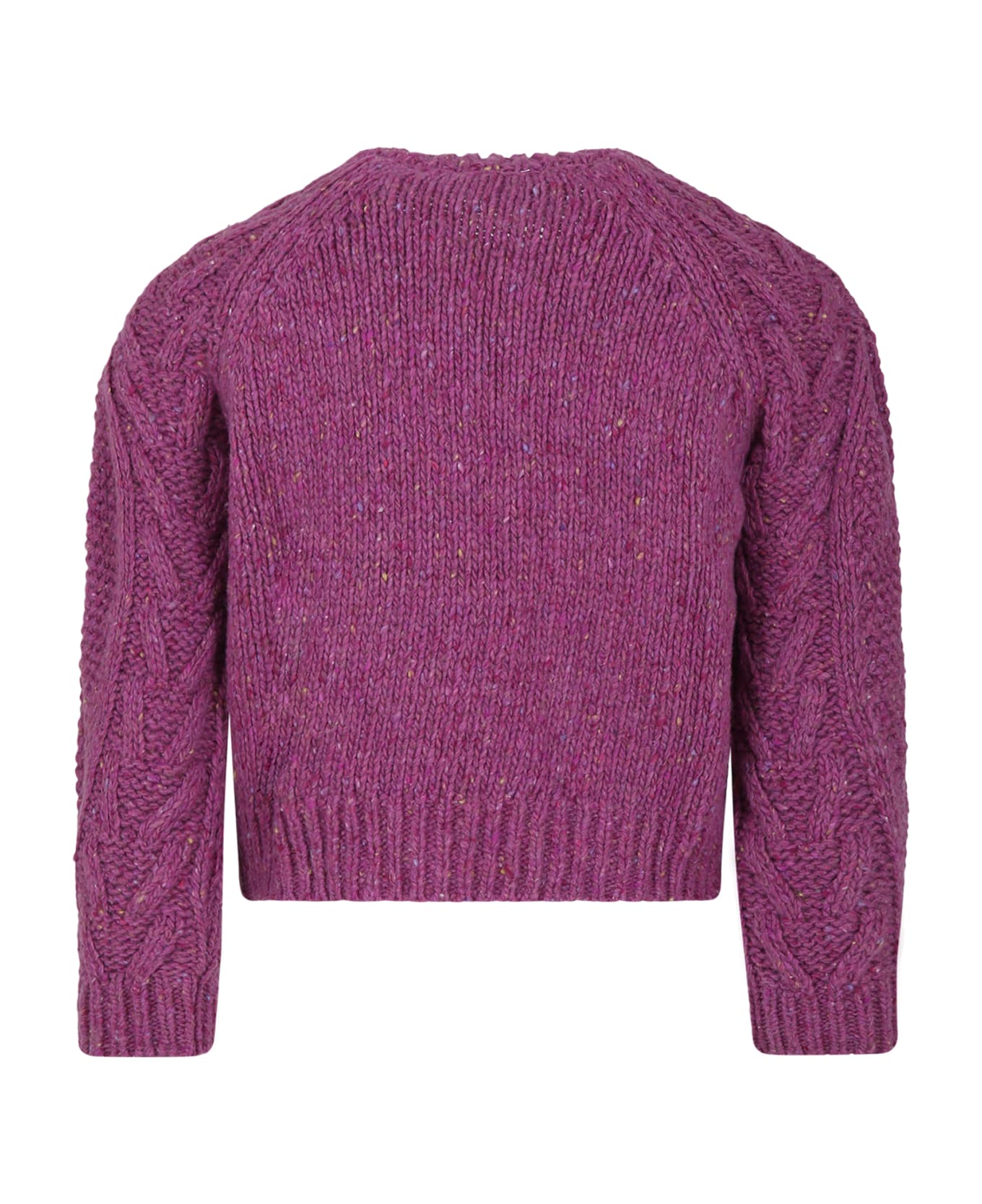 The New Society Purple Sweater For Girl - Violet
