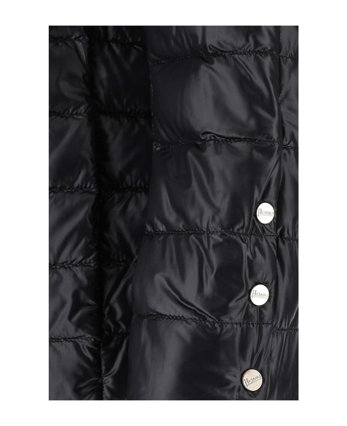 Herno Cappa Nylon Ultralight Down Jacket - Black