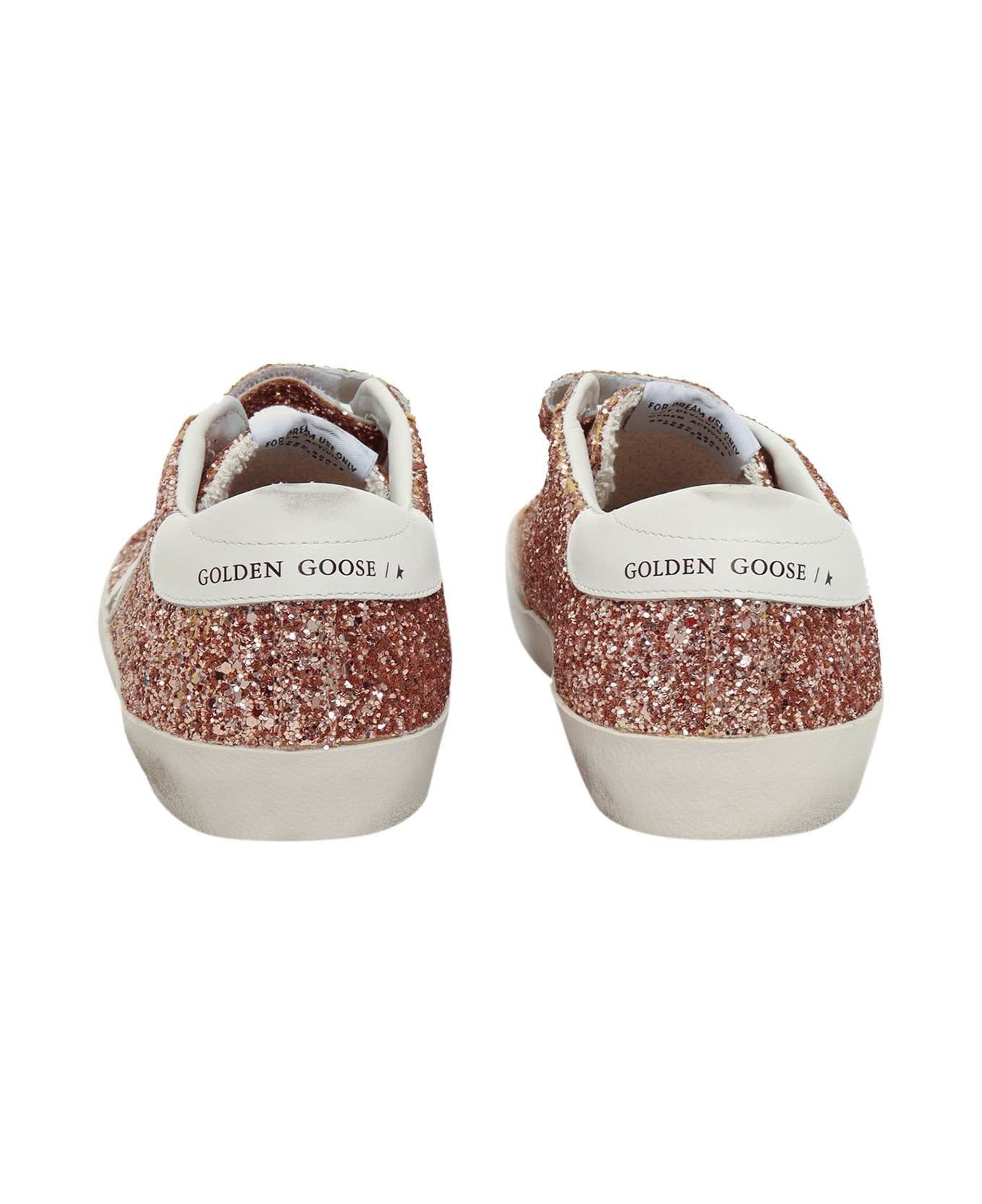 Golden Goose Old School Glitter Upper Leather Star And Heel - PINK