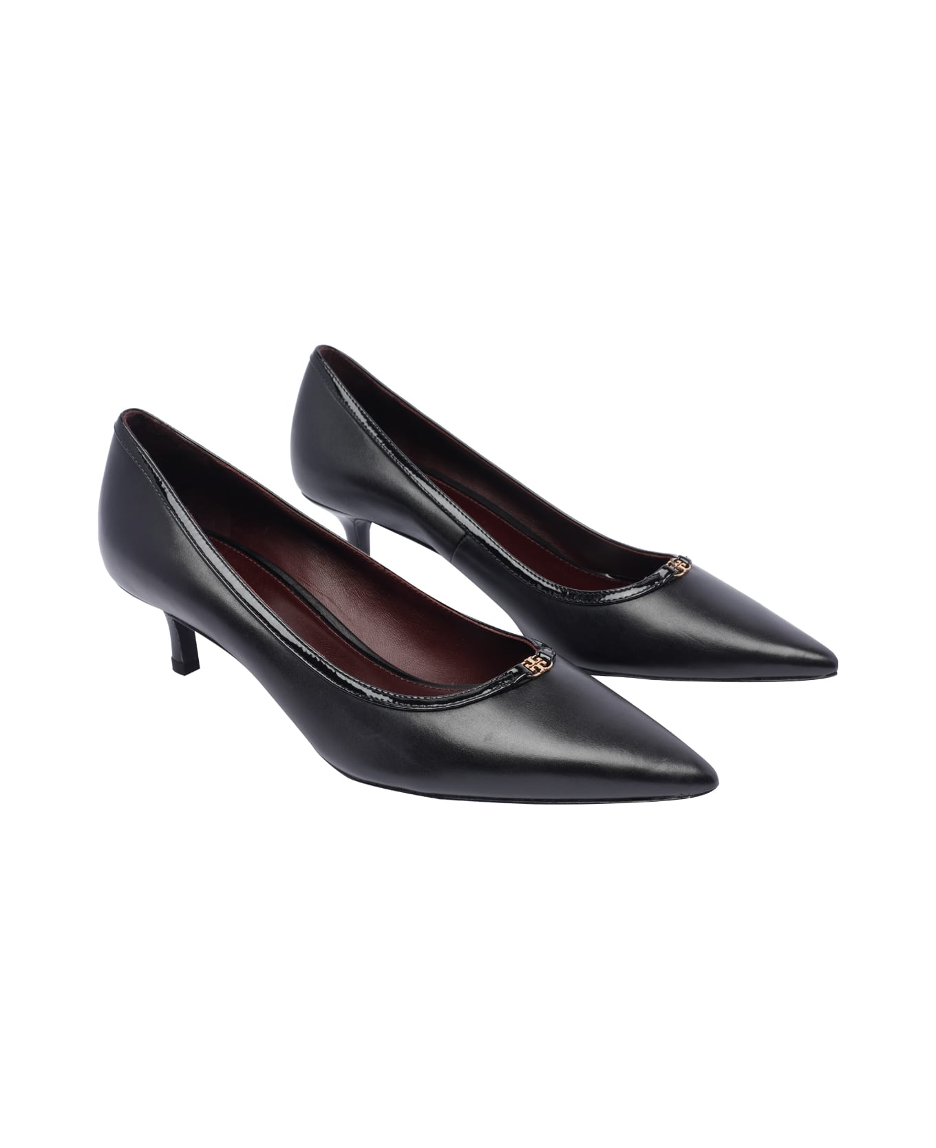 Tory Burch Double T Buckle Pumps - Black