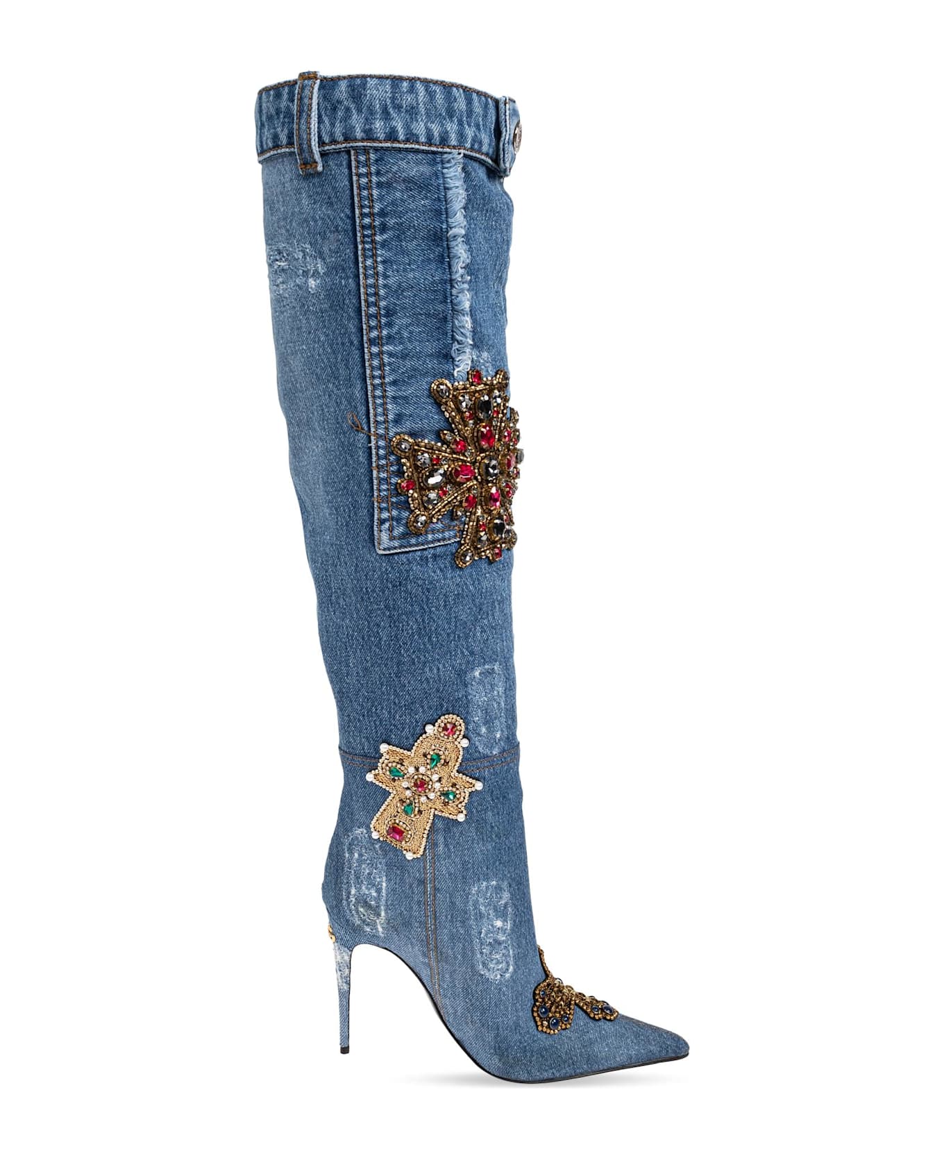 Dolce & Gabbana Heeled Boots - BLUE