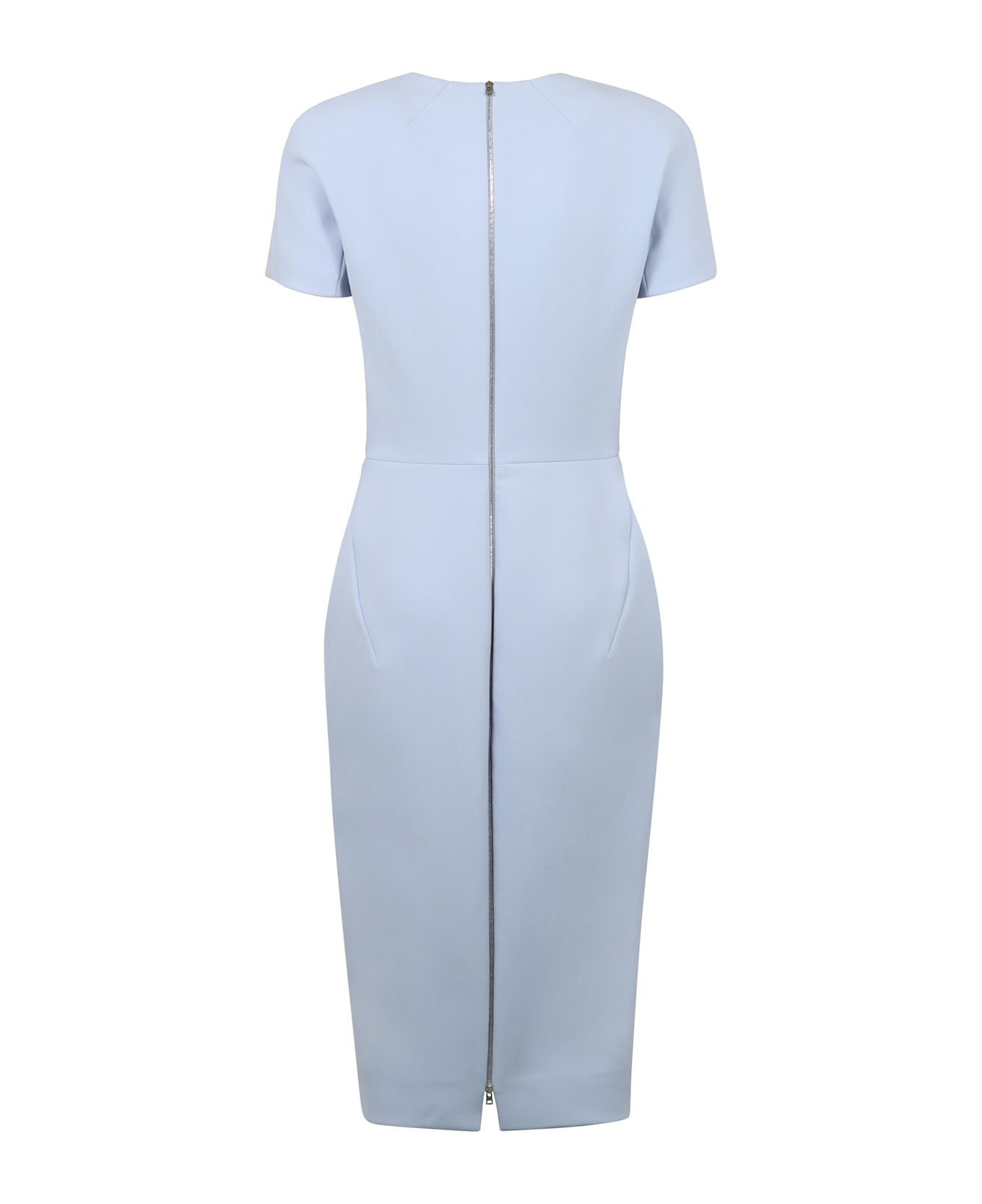 Victoria Beckham Crepe Dress - Light Blue