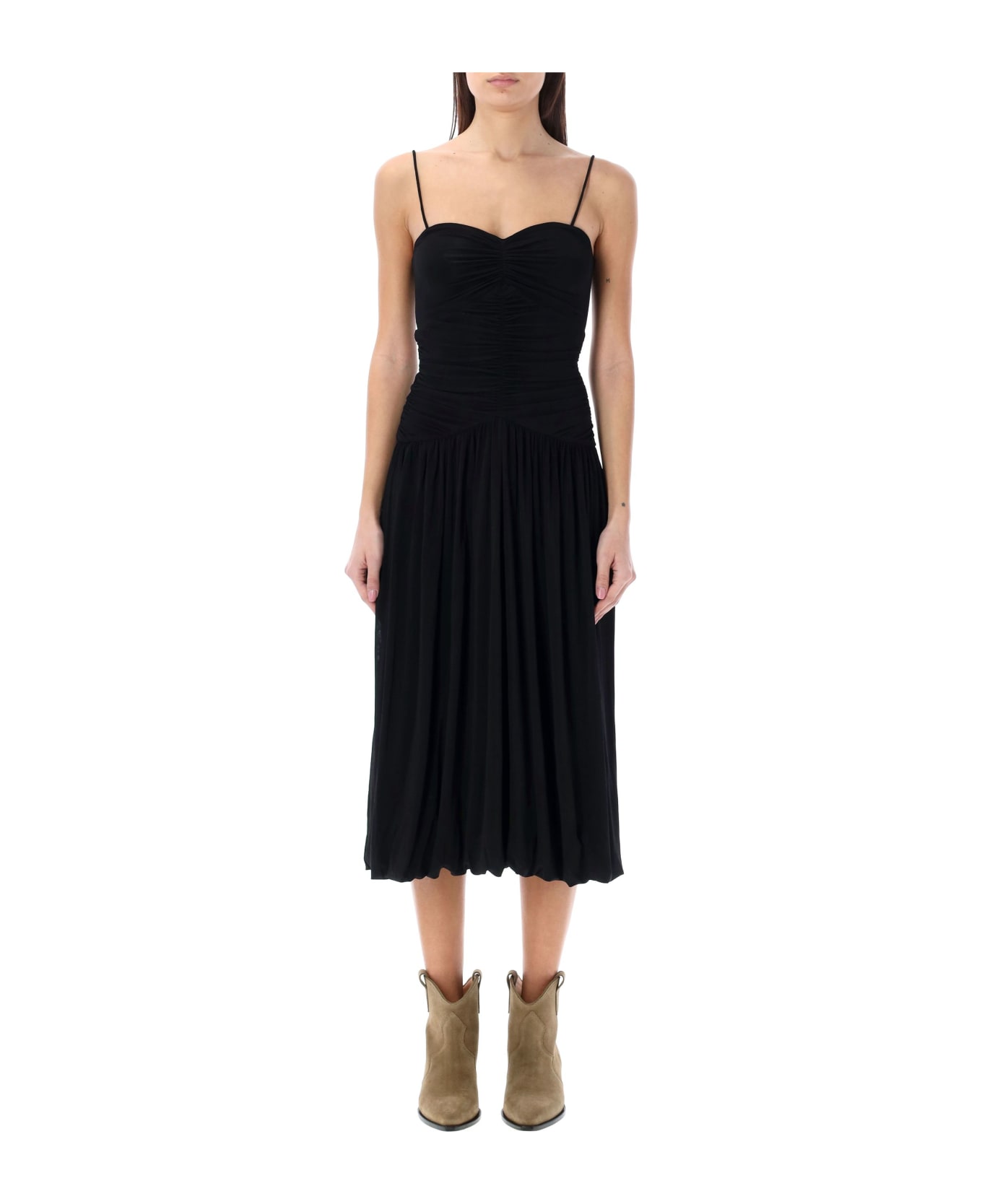 Isabel Marant Elisabeth Midi Dress - BLACK ワンピース＆ドレス