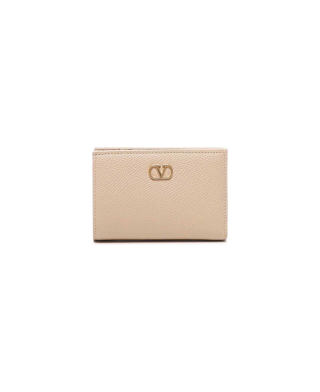 Valentino Garavani Wallet With Logo - ROSE SAND