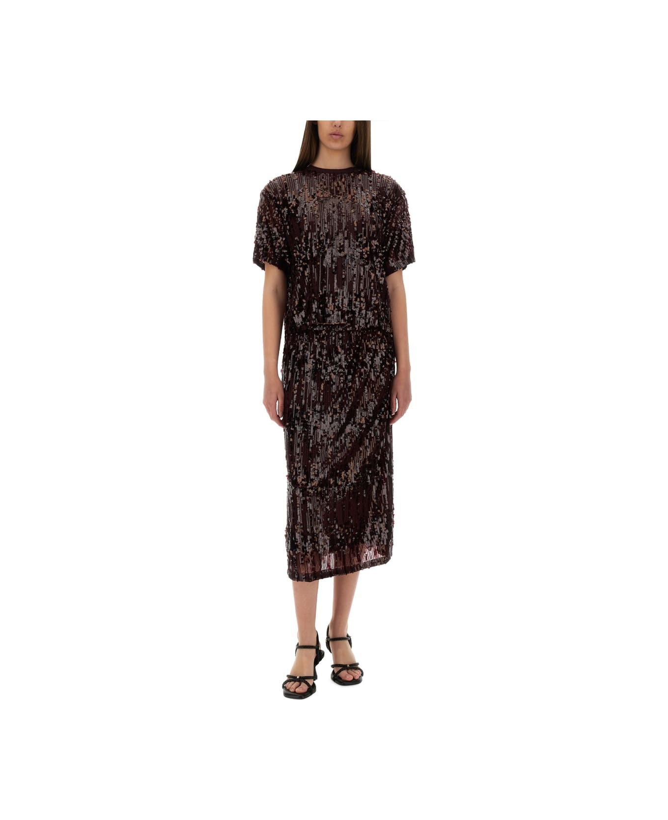 Baum und Pferdgarten Midi Skirt "jaino" - BORDEAUX