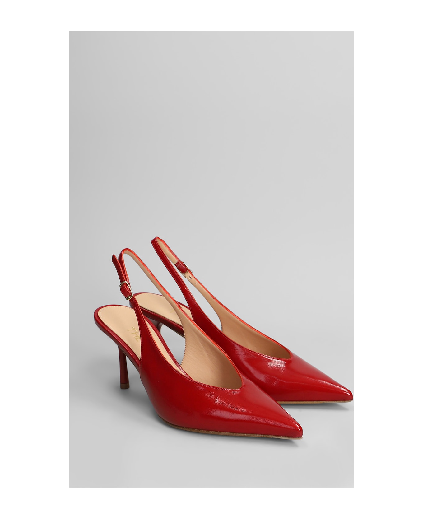 The Seller Pumps In Red Leather - red