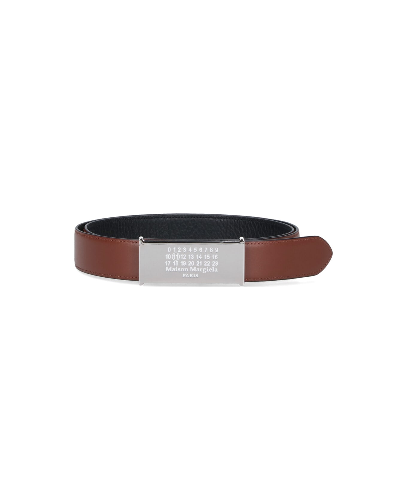 Maison Margiela "numeric" Reversible Belt - Black  