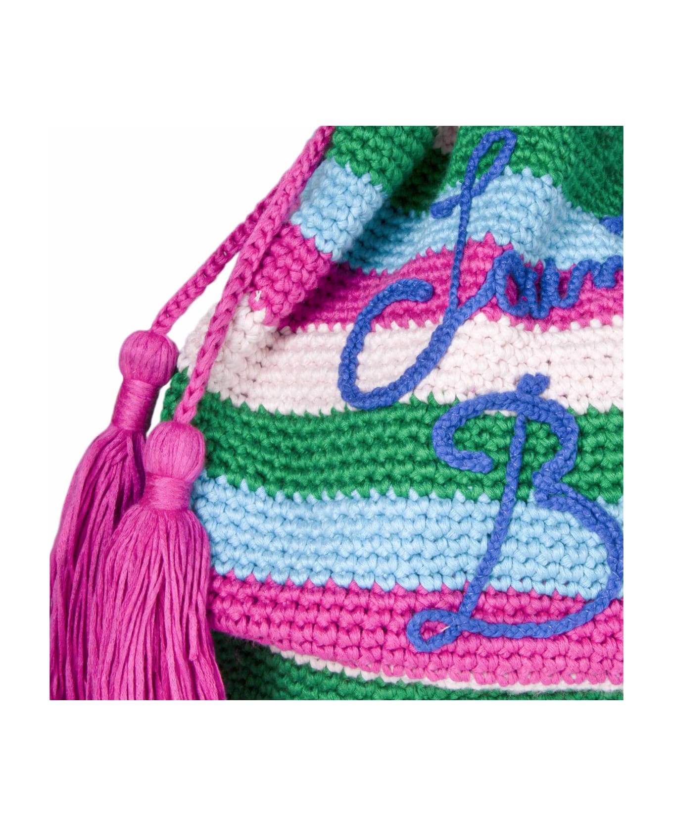 MC2 Saint Barth Handmade Crochet Bucket Bag - MULTICOLOR