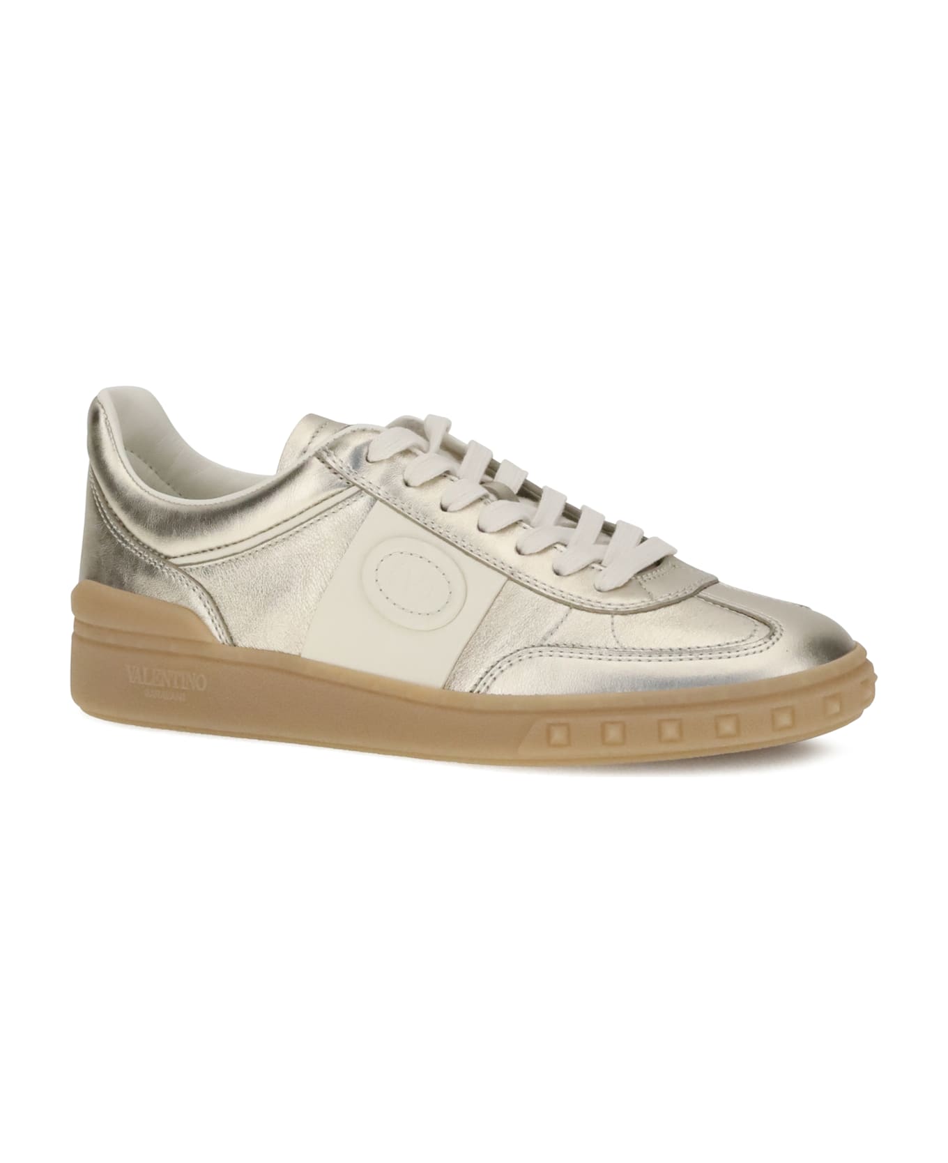 Valentino Garavani Laminated Leather Upvillage Sneakers