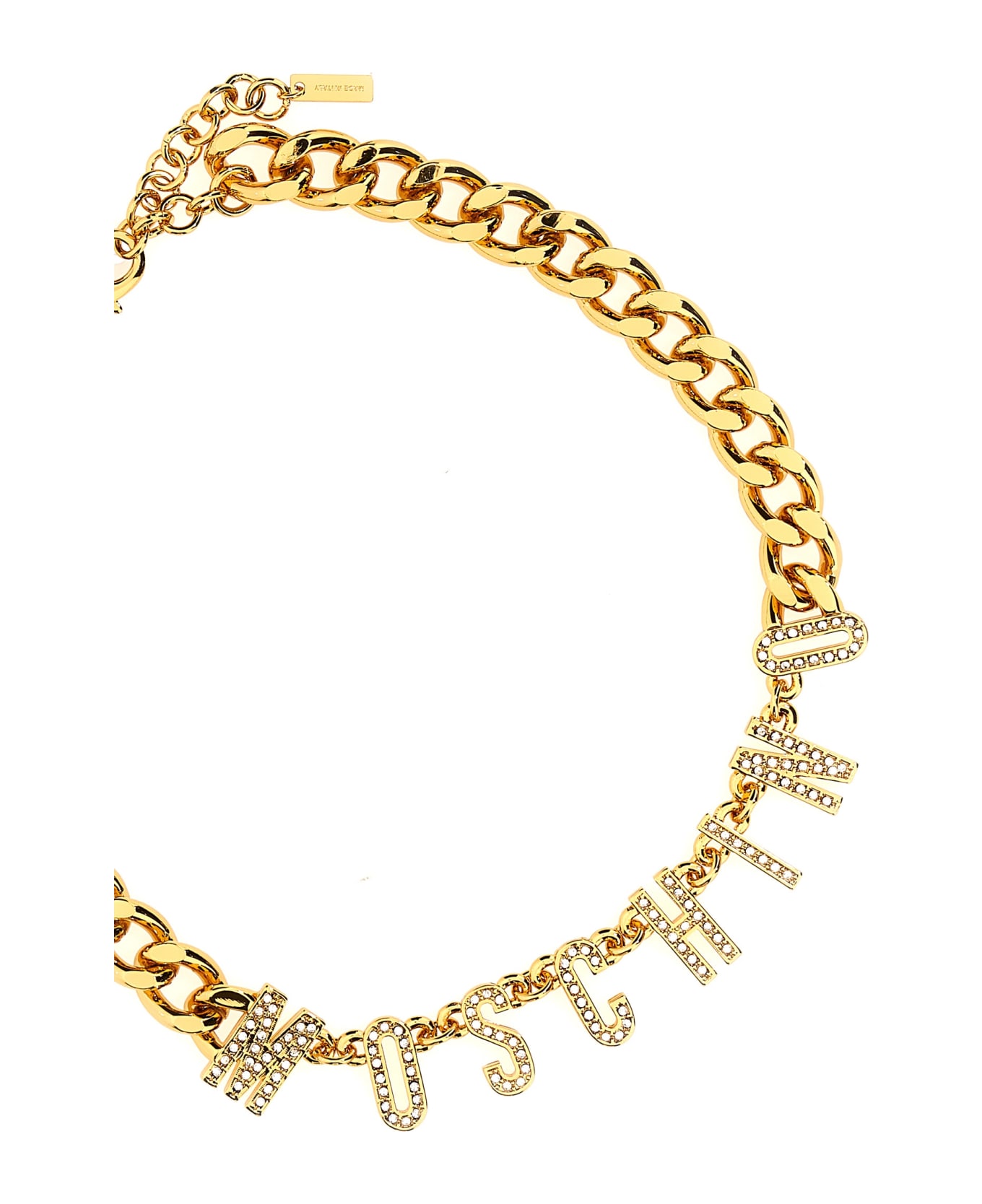 Moschino Logo Necklace - Gold