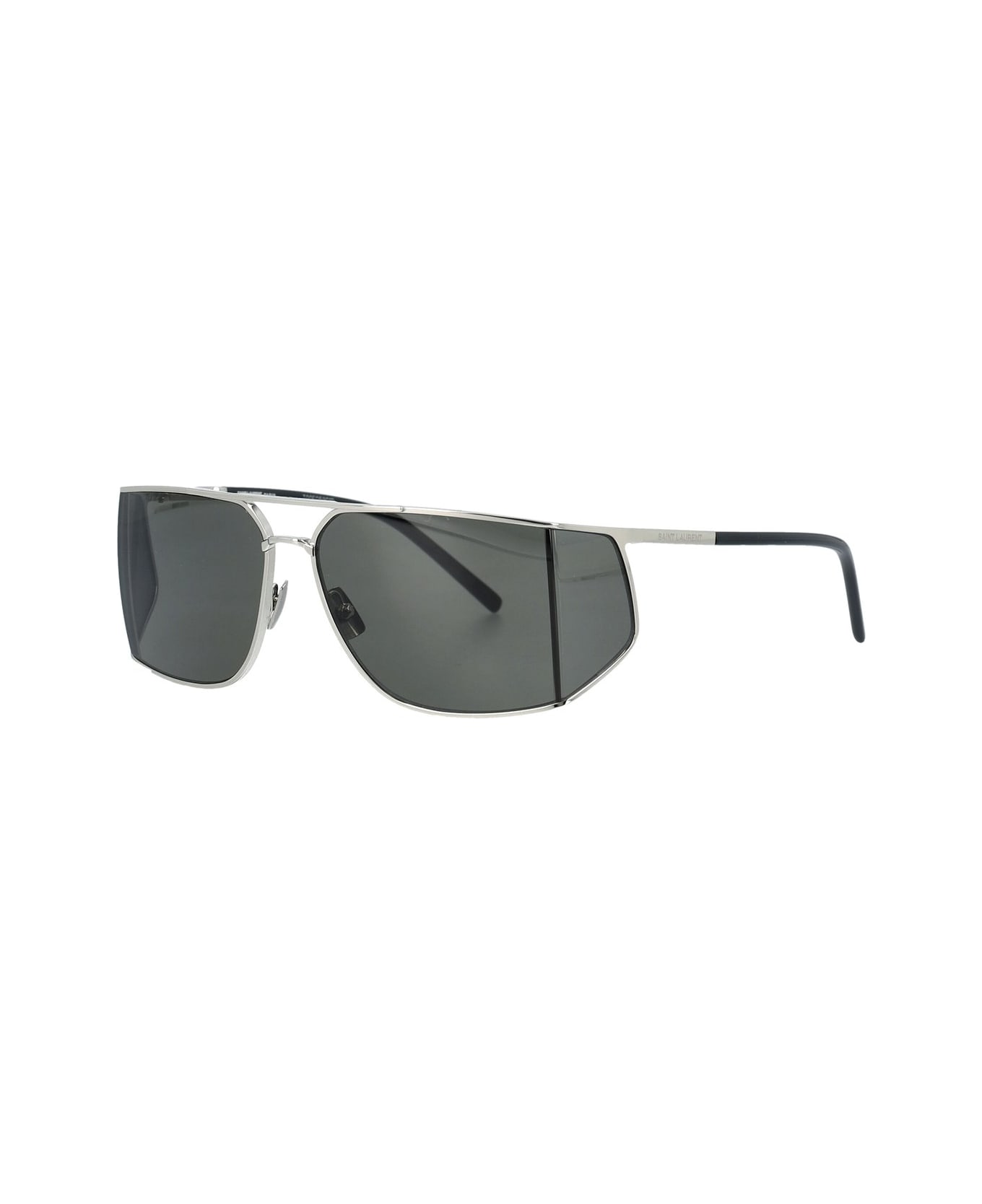 Saint Laurent Sl 750 Aviator Sunglasses - Acciaio